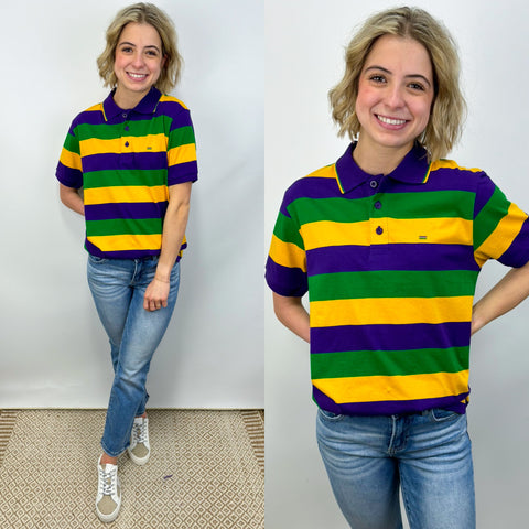 S/S Mardi Gras Rugby Shirt